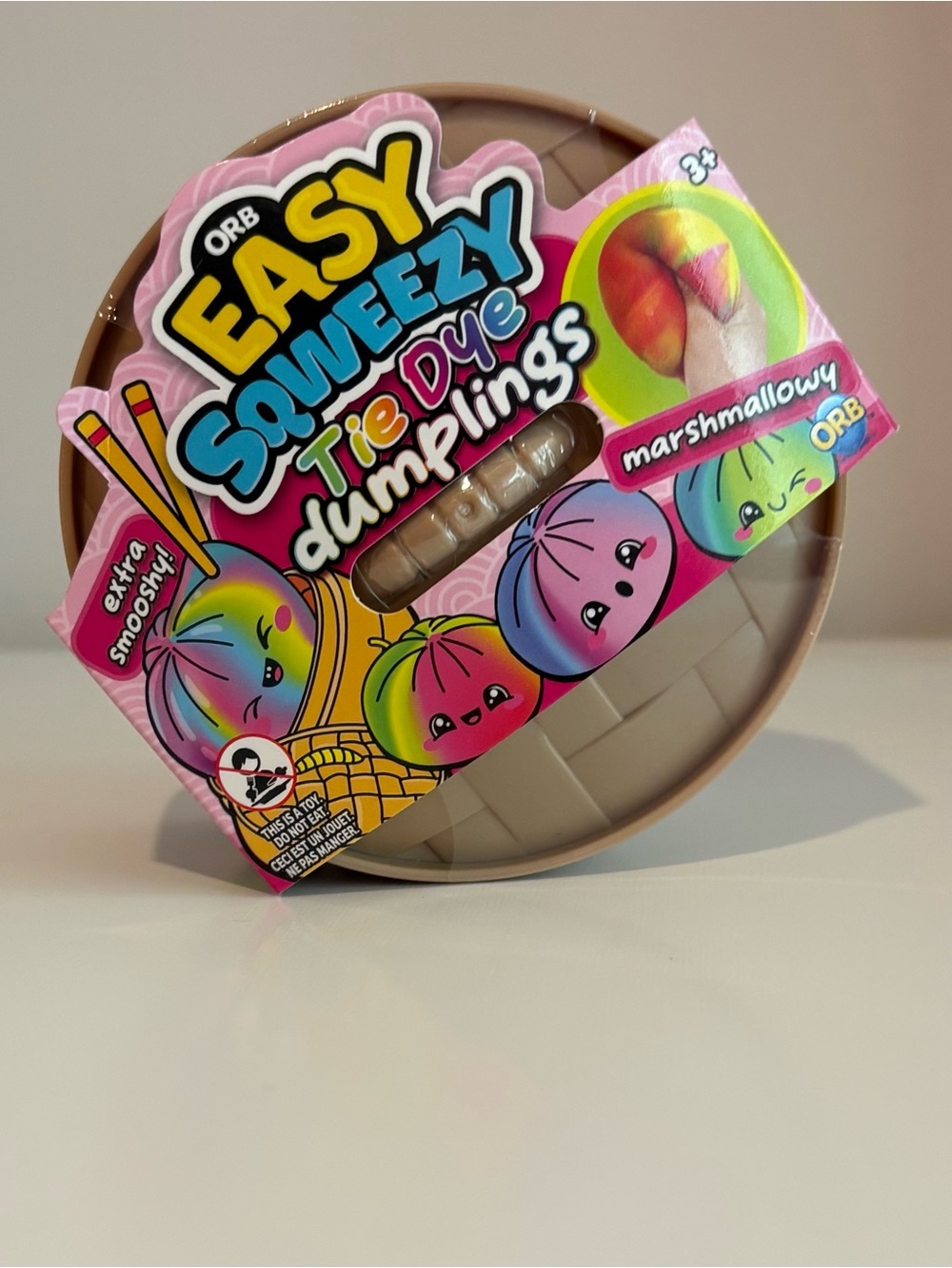 ORB Easy Squeezy Tie Dye Dumplings Plush - Colorful Tie-Dye Mystery